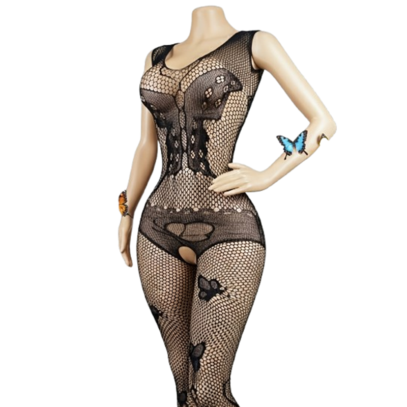Lingerie - Bodysuit Hitam Bergaya dan Seksi –