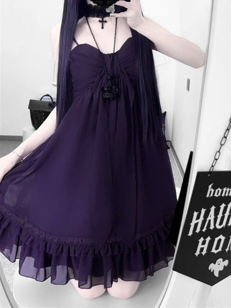 Gaun Midi Halter Elegan Vintag - French Vintage Floral Midi Dress ulasan dan harga