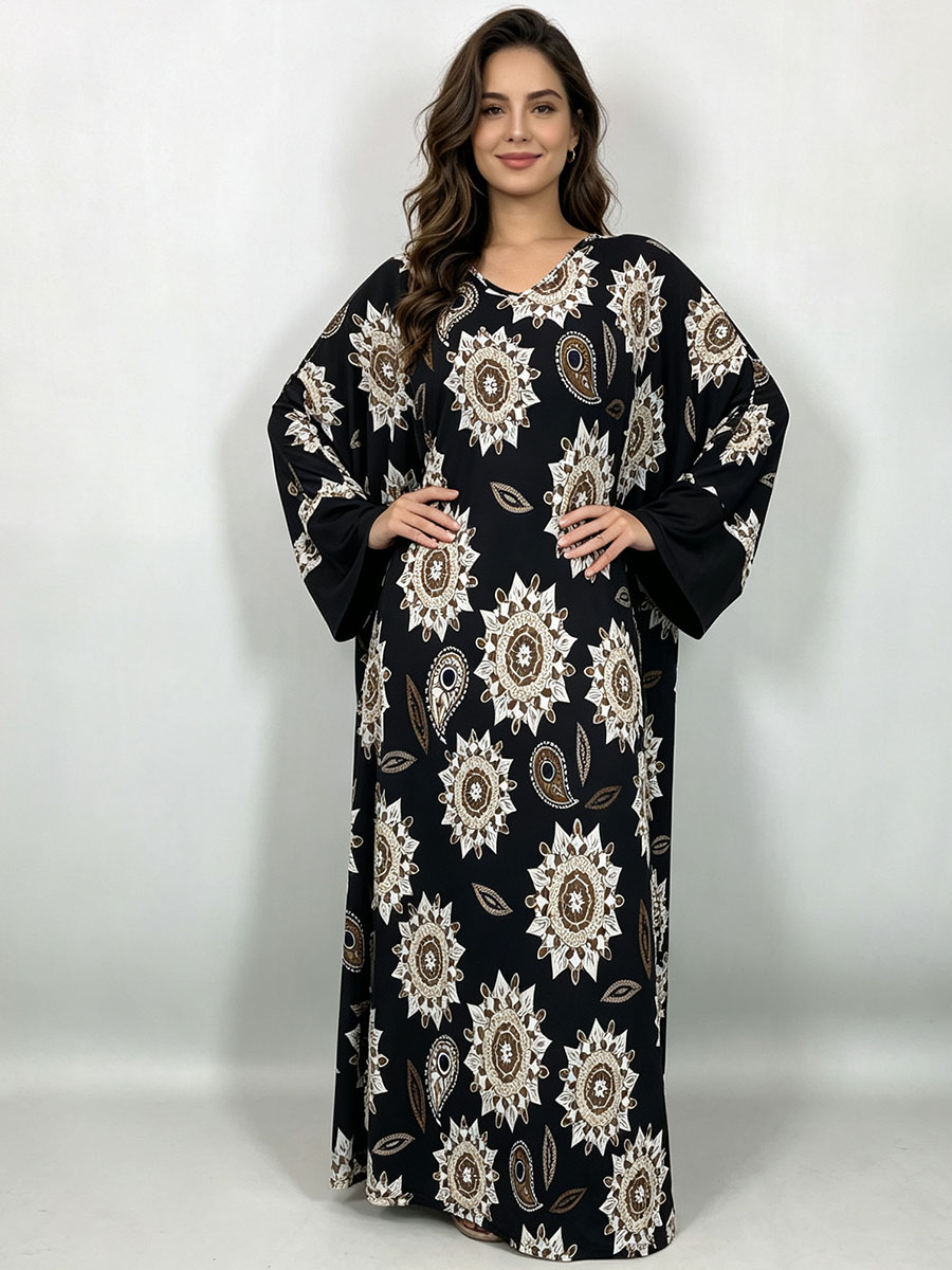 Gaun Maxi Ukuran Besar untuk W - Boho Summer Beach Maxi Dress ulasan dan harga