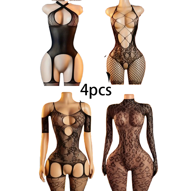 Set Lingerie Seksi 4-Potong: B - Lingerie ulasan dan harga